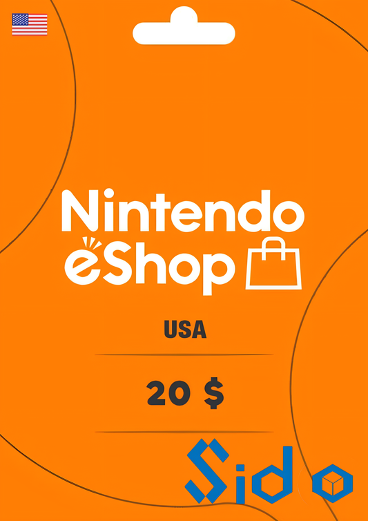 Nintendo eShop Card 20 USD Key USA