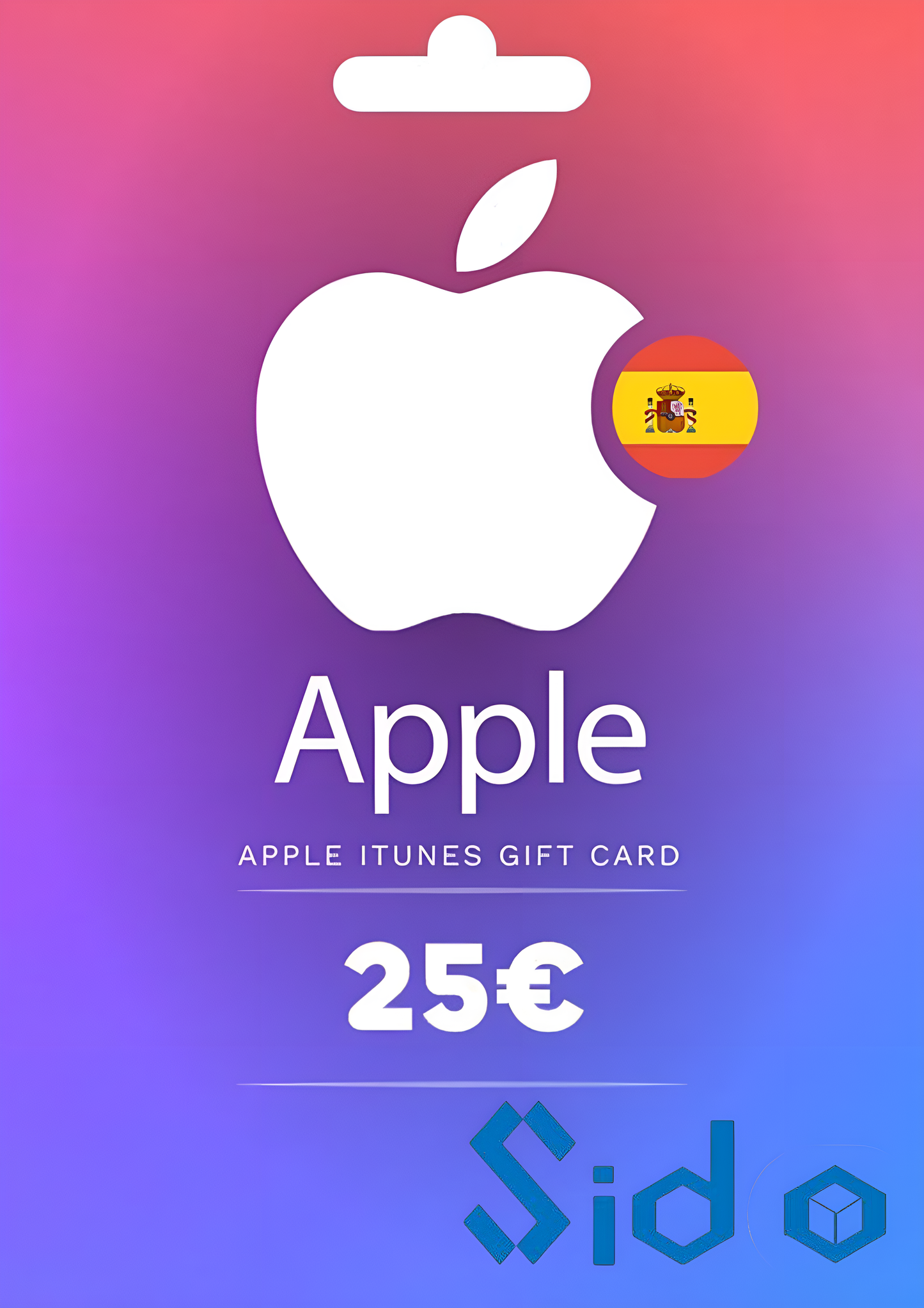 APPLE ITUNES GIFT CARD 25 EUR ITUNES KEY SPAIN