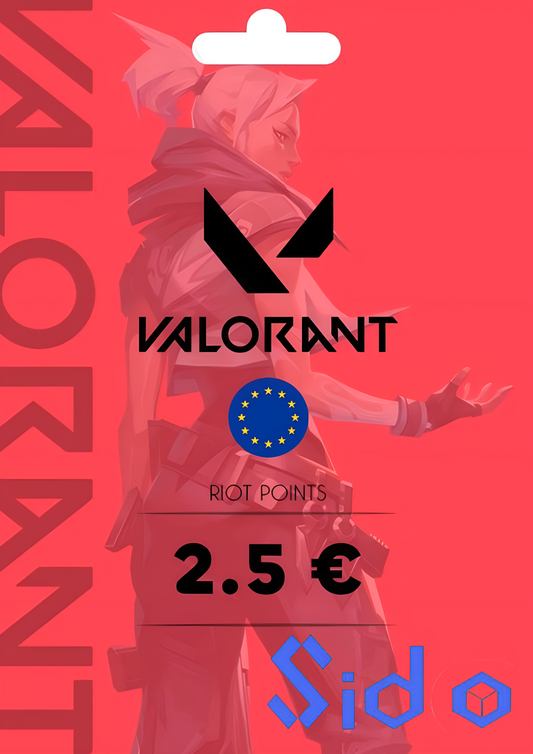 Valorant Gift Card 2.5 EUR (240 VP) - EUROPE